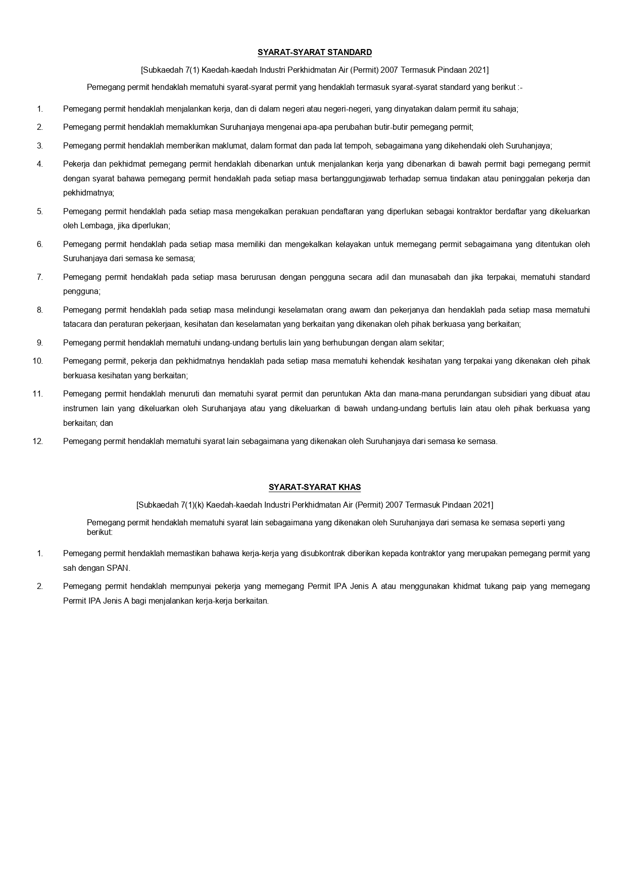 SPAN D – Bekalan Air (WP Kuala Lumpur) – Page 2