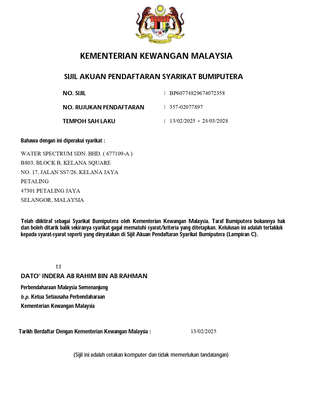 MOF Bumiputera – Page 1